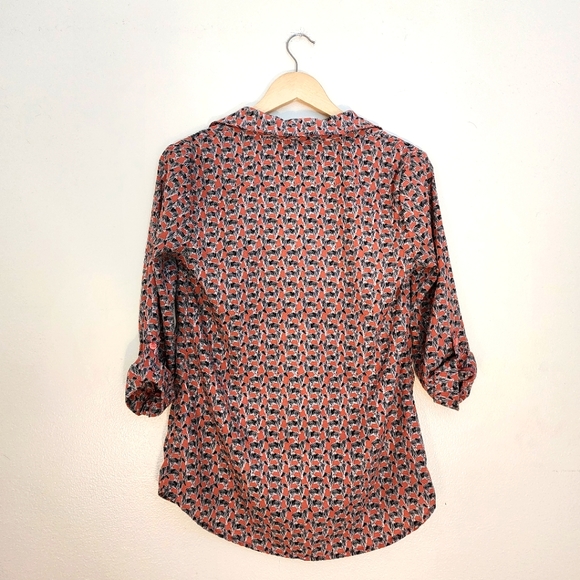 Splendid Zebra Print Orange and Black Top Size Small - Picture 5 of 8